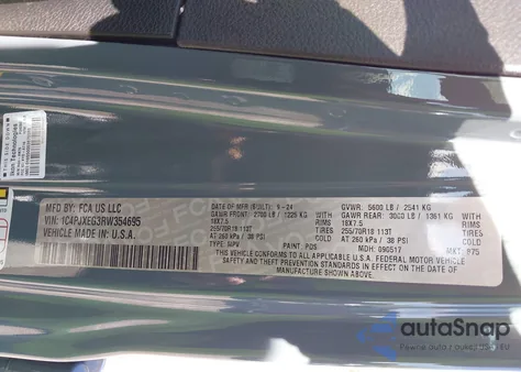 2024 Jeep Wrangler 4-Door Sahara 4X4 from USA, damaged, VIN 1C4PJXEG3RW354695